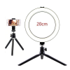 Aro De Luz Led 20cm Con Tripode De Mesa